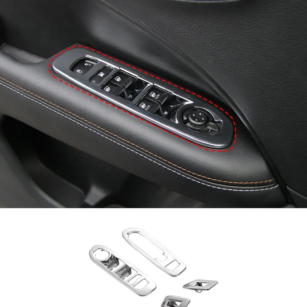 For 2017-2020 Jeep Compass Door Window Lift Switch Cover Panel Trim - Image 17