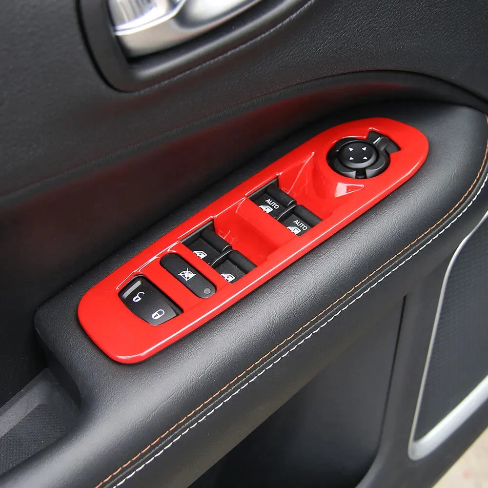 For 2017-2020 Jeep Compass Door Window Lift Switch Cover Panel Trim - Image 3
