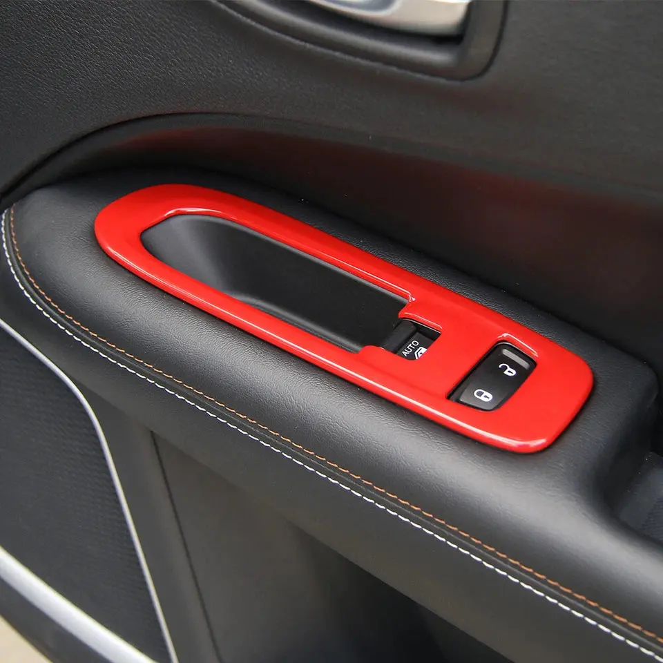 For 2017-2020 Jeep Compass Door Window Lift Switch Cover Panel Trim - Image 4