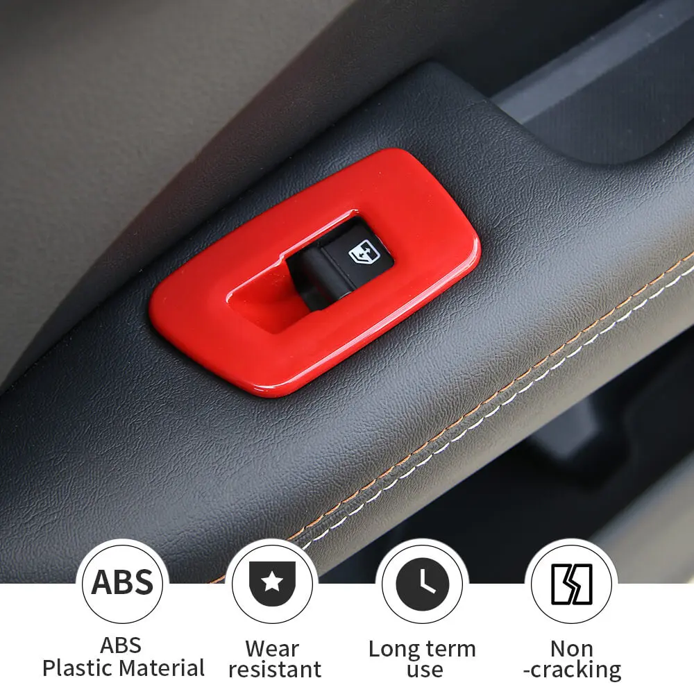 For 2017-2020 Jeep Compass Door Window Lift Switch Cover Panel Trim - Image 7