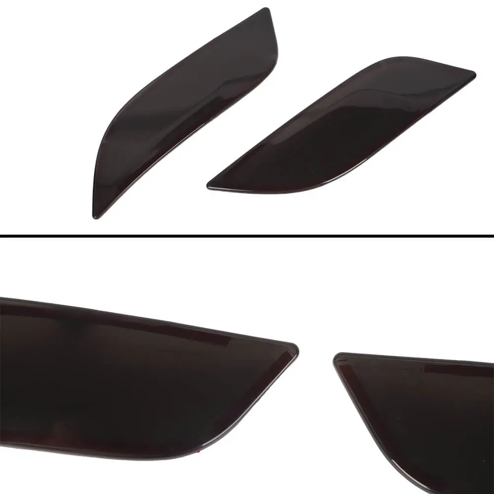 For 2017-2020 Jeep Compass Exterior Rear Fog Light Lamp Trim Cover Smoked Black - Image 10