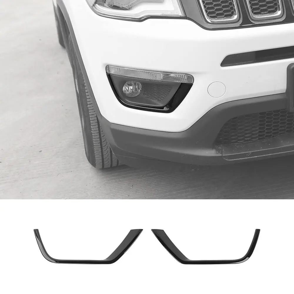 For 2017–2020 Jeep Compass Front Fog Light Lamp Strip Decor Trim – Exterior Accent - Image 11