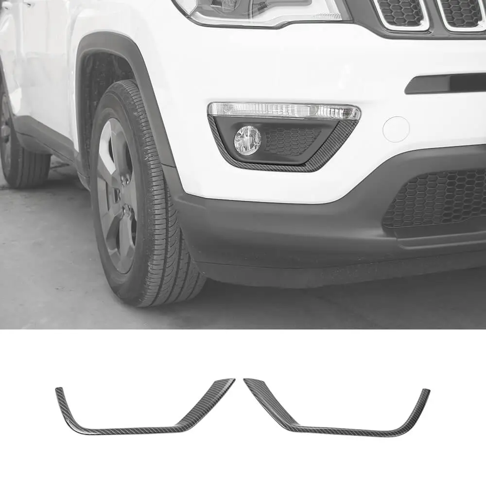 For 2017–2020 Jeep Compass Front Fog Light Lamp Strip Decor Trim – Exterior Accent - Image 13
