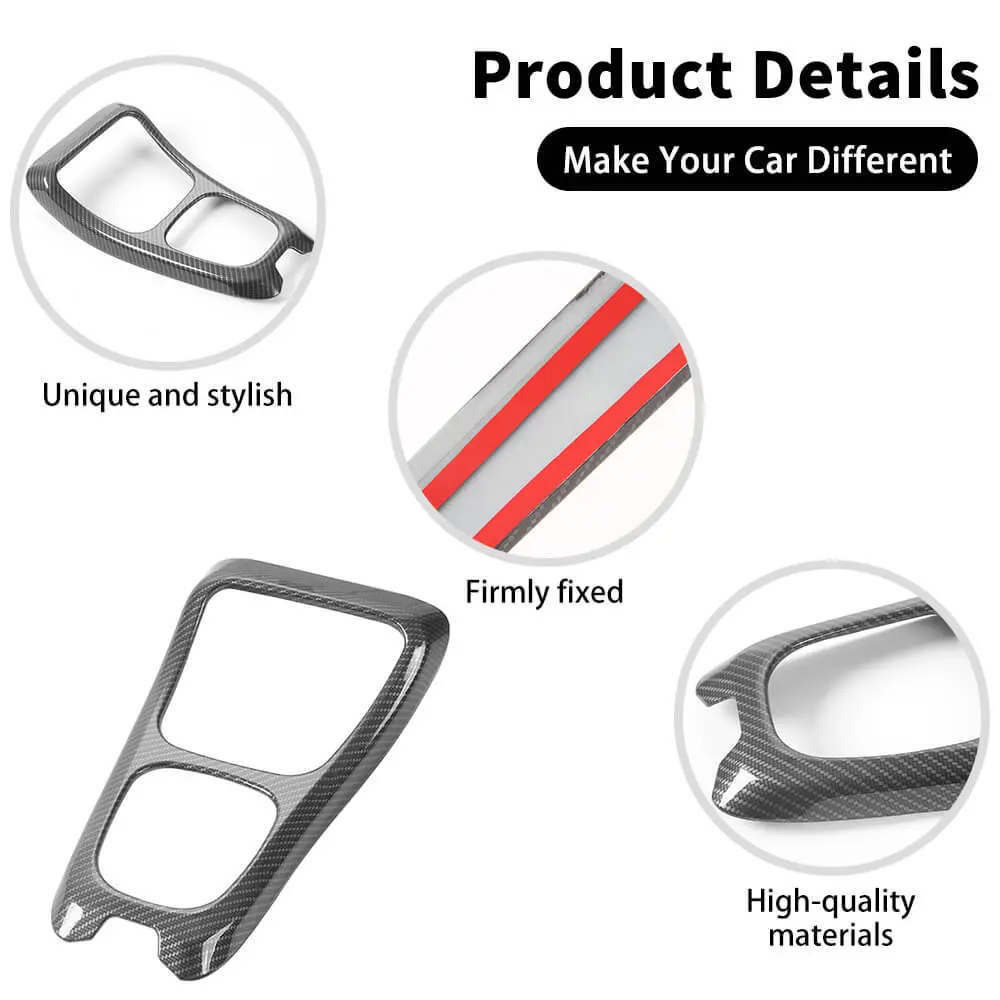 For 2017–2020 Jeep Compass Gear Shift Panel Frame Trim Cover – Interior Console Decor - Image 7