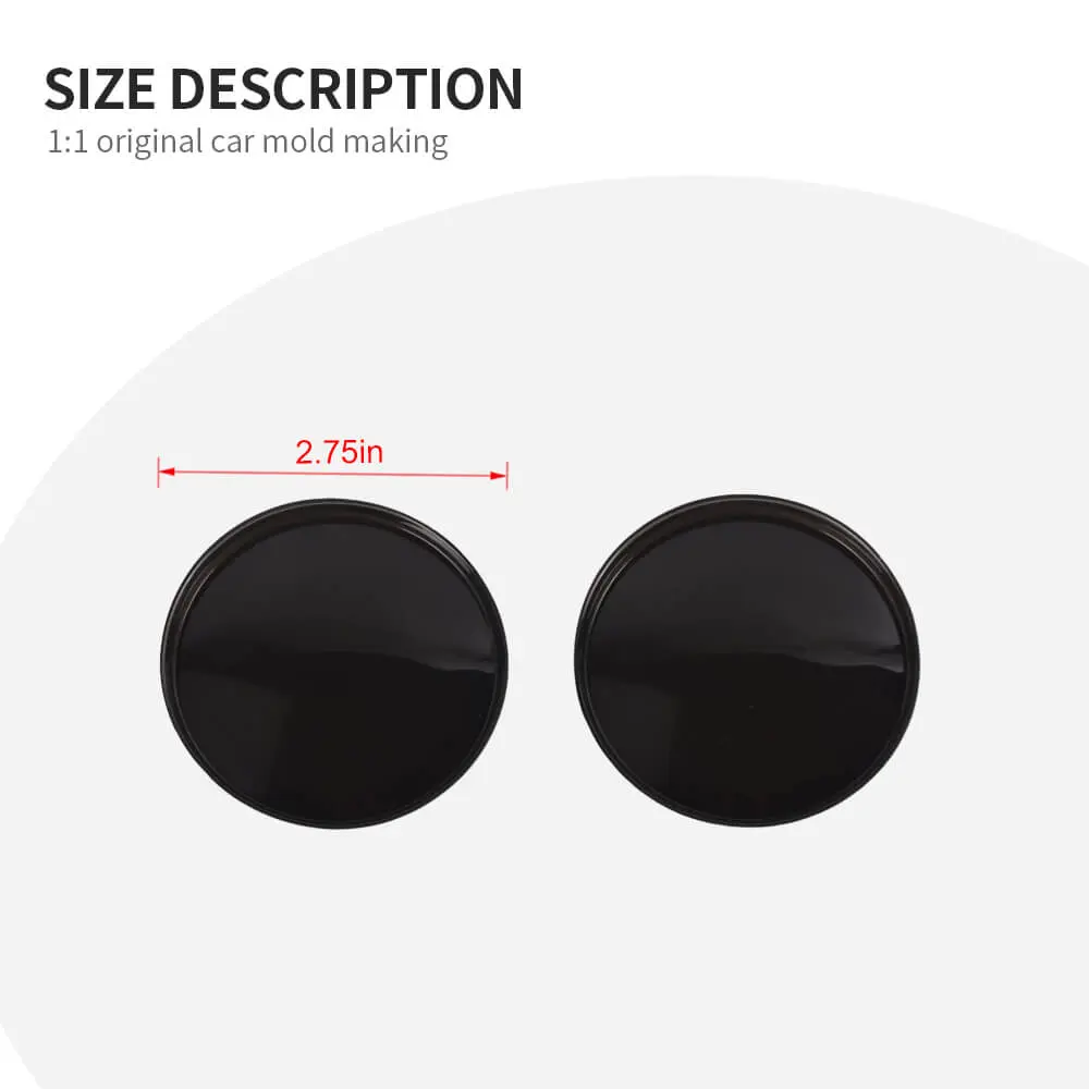 For 2017-2020 Jeep Compass 1 Set Front Fog Light Lamp Cover Trim Decor Smoked Black - Image 5