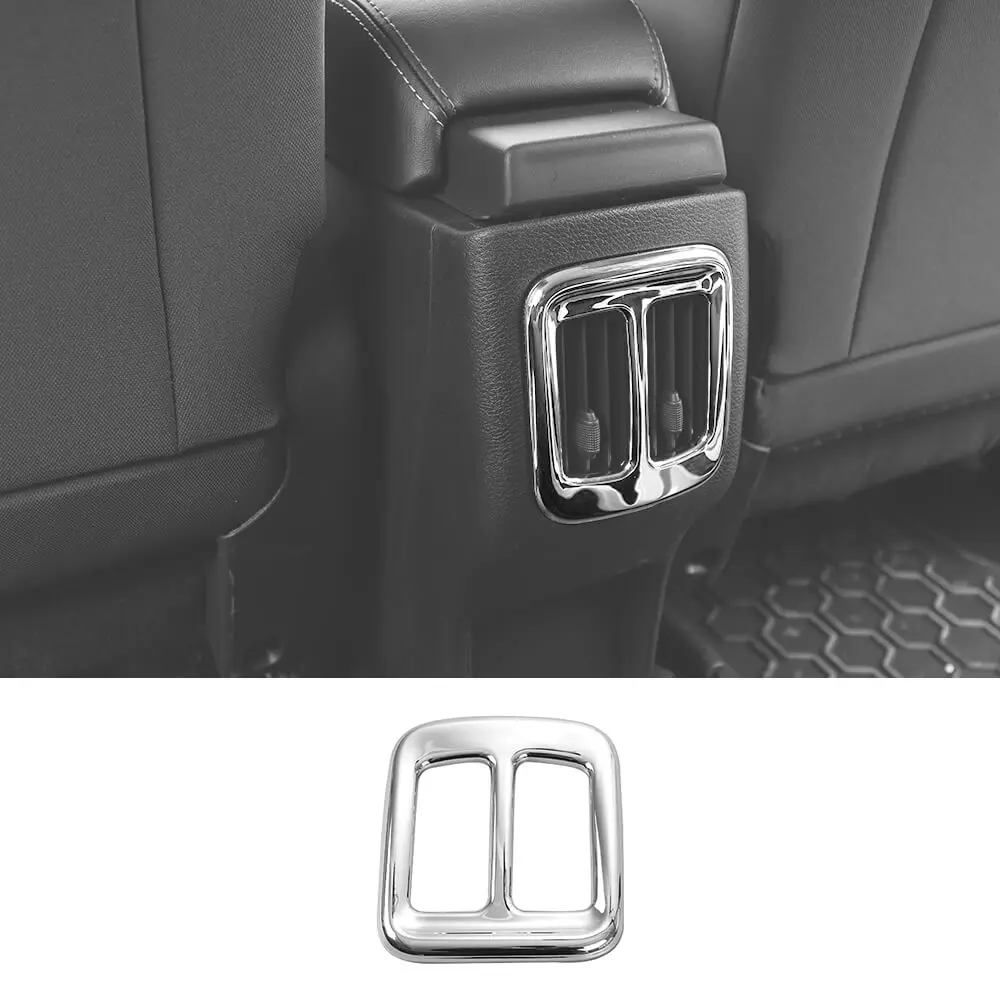 For 2017–2020 Jeep Compass Rear Seat Air Outlet Vent Frame Trim – Rear Center Console AC Vent Cover - Image 12