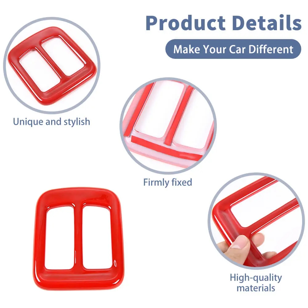 For 2017–2020 Jeep Compass Rear Seat Air Outlet Vent Frame Trim – Rear Center Console AC Vent Cover - Image 7