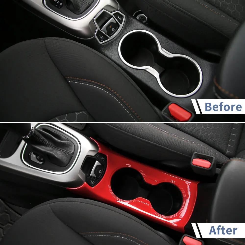 For 2017-2020 Jeep Compass Water Cup Holder Panel Cover Trim Frame - Image 2