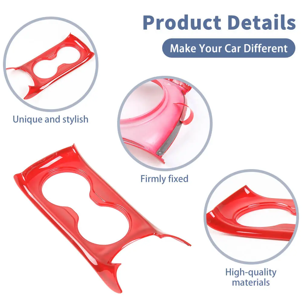 For 2017-2020 Jeep Compass Water Cup Holder Panel Cover Trim Frame - Image 9