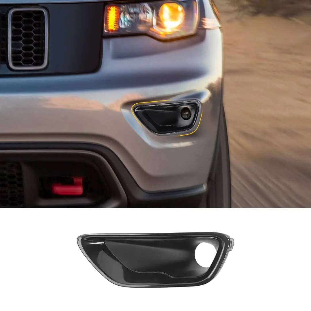 For 2017-2021 Jeep Grand Cherokee WK2 Front Bumper Fog Light Cover Bezel Trim (2 pcs) - Image 10