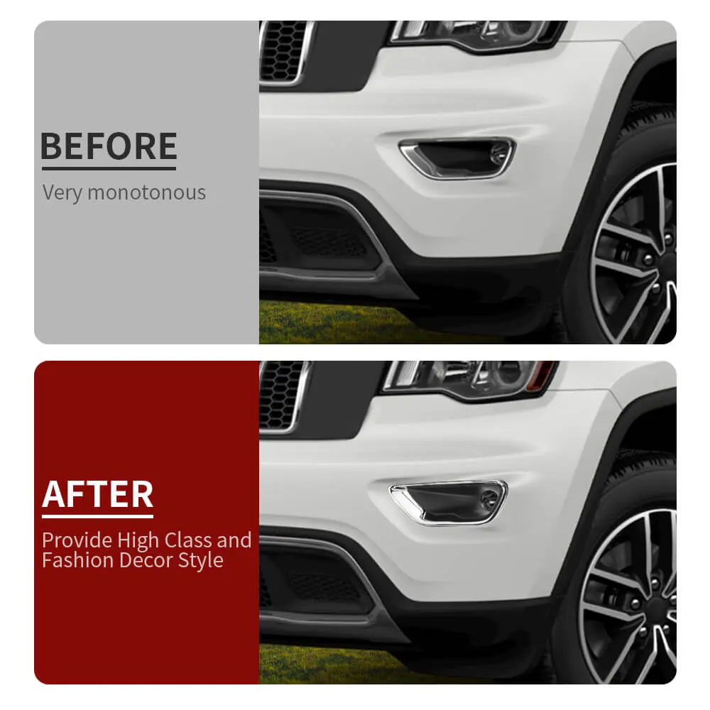 For 2017-2021 Jeep Grand Cherokee WK2 Original Car Front Bumper Fog Light Cover--Original Accessories - Image 2