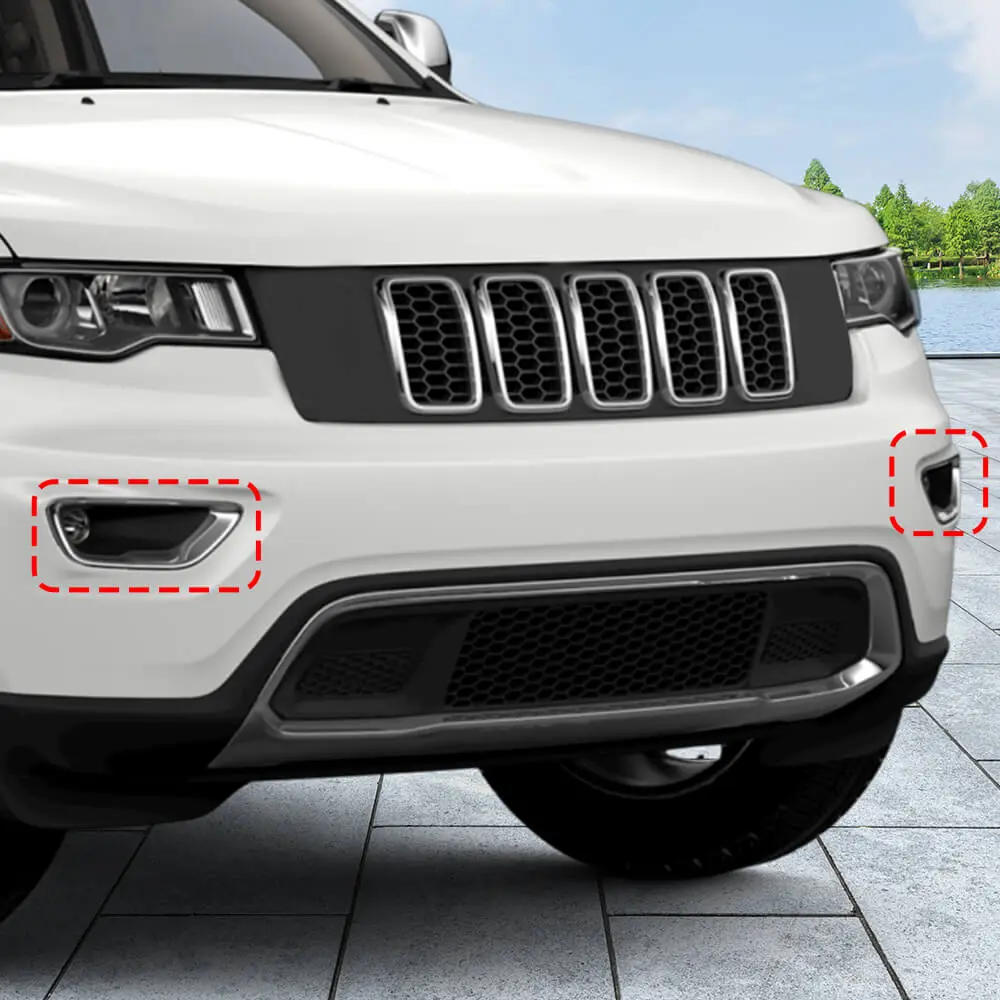 For 2017-2021 Jeep Grand Cherokee WK2 Original Car Front Bumper Fog Light Cover--Original Accessories - Image 5