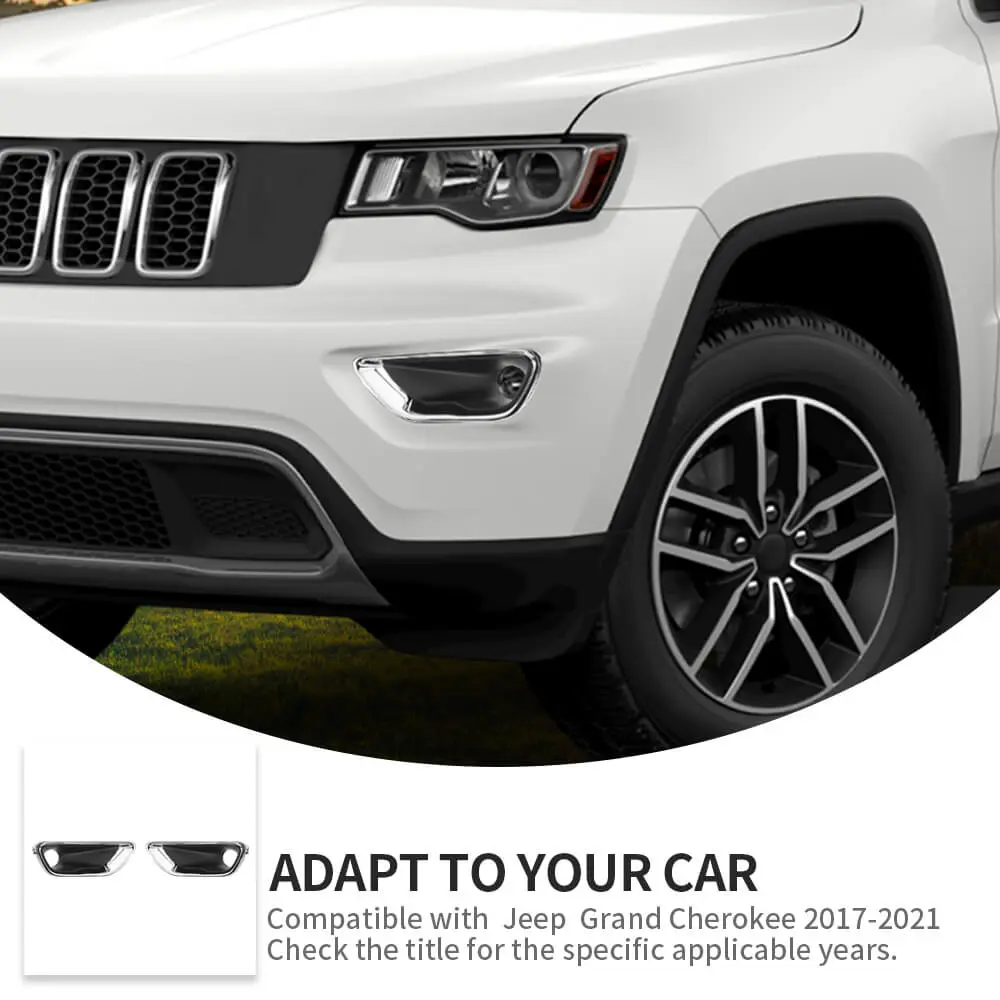 For 2017-2021 Jeep Grand Cherokee WK2 Original Car Front Bumper Fog Light Cover--Original Accessories - Image 8