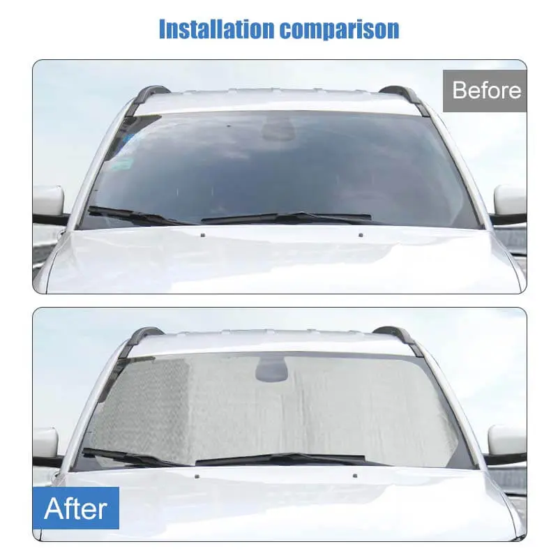 For 2017-2025 Jeep Compass Car Window Sunshade Anti UV Ray Sun Visor Protector Cover (8 pcs) - Image 2