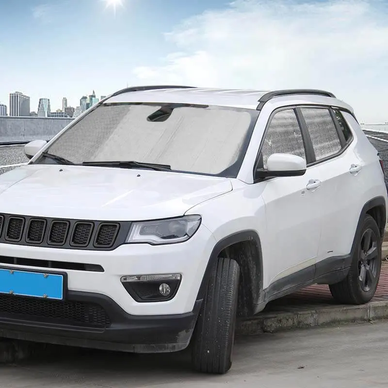 For 2017-2025 Jeep Compass Car Window Sunshade Anti UV Ray Sun Visor Protector Cover (8 pcs) - Image 3