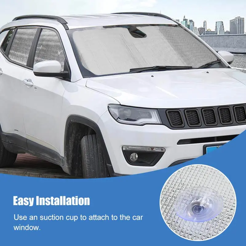 For 2017-2025 Jeep Compass Car Window Sunshade Anti UV Ray Sun Visor Protector Cover (8 pcs) - Image 5