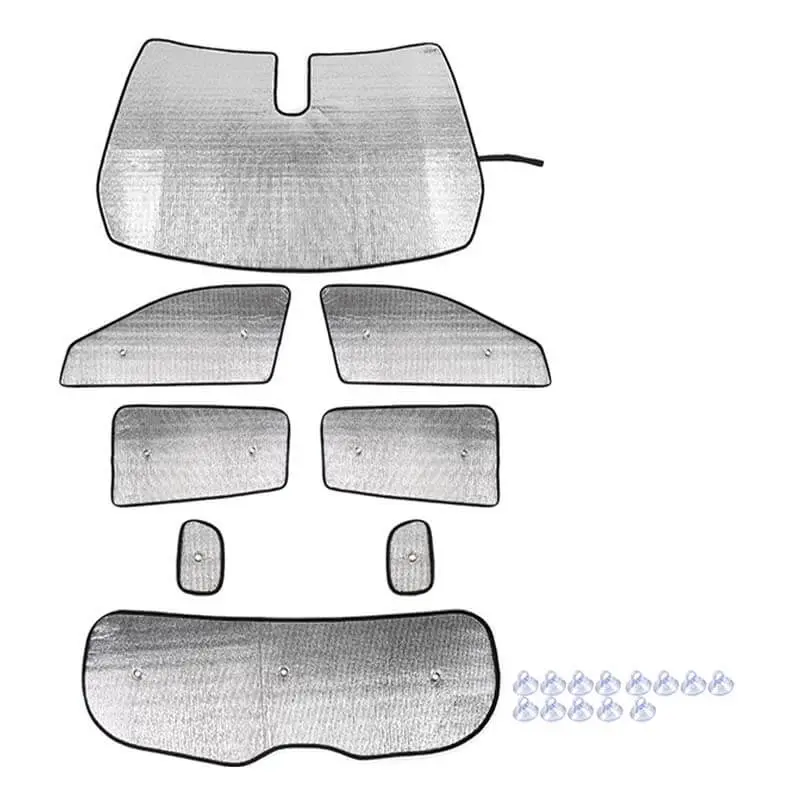 For 2017-2025 Jeep Compass Car Window Sunshade Anti UV Ray Sun Visor Protector Cover (8 pcs) - Image 9