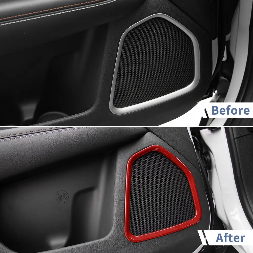 For 2017-2025 Jeep Compass Door Speaker Frame Cover Trim – Interior Door Trim Kit - Image 2