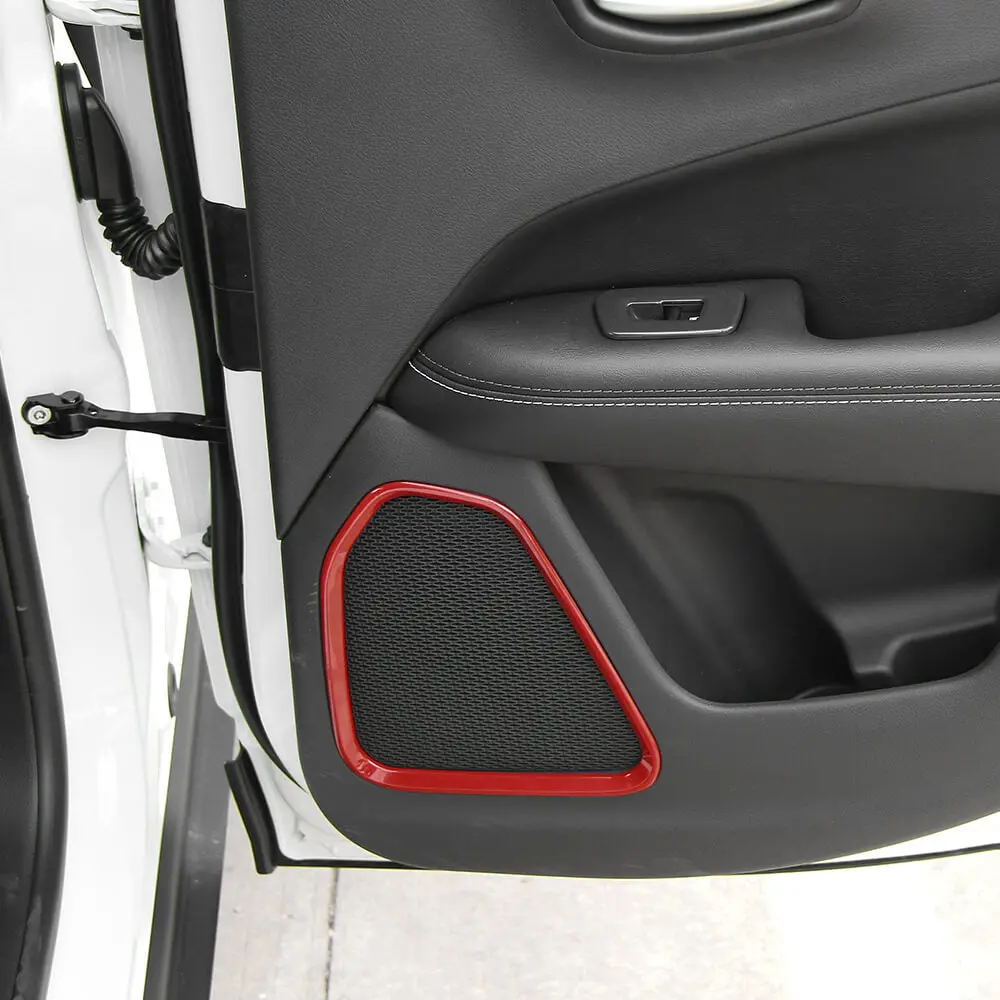 For 2017-2025 Jeep Compass Door Speaker Frame Cover Trim – Interior Door Trim Kit - Image 3