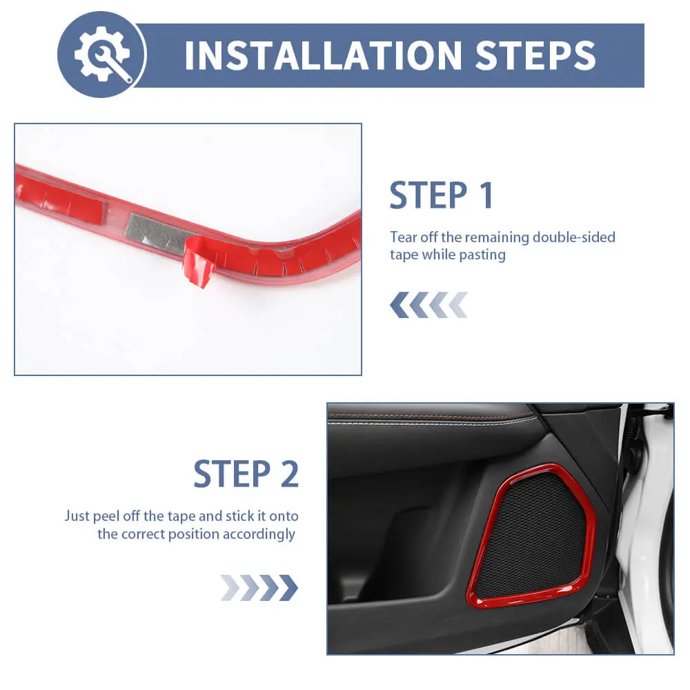 For 2017-2025 Jeep Compass Door Speaker Frame Cover Trim – Interior Door Trim Kit - Image 6