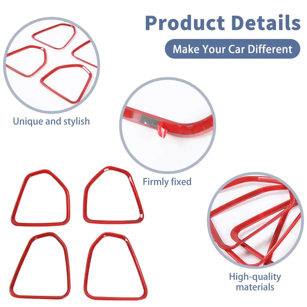 For 2017-2025 Jeep Compass Door Speaker Frame Cover Trim – Interior Door Trim Kit - Image 8