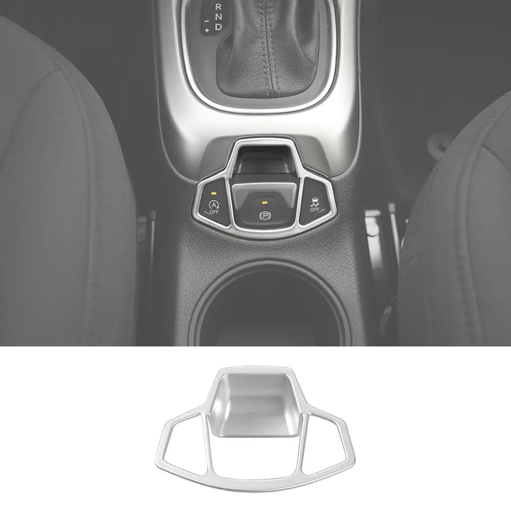 For 2017-2025 Jeep Compass Electronic Hand Brake Button Panel Cover Frame – Interior Trim Accessory - Image 11