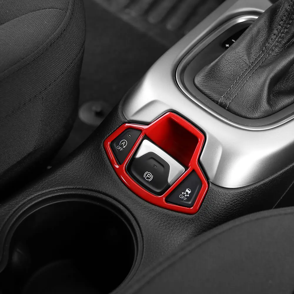 For 2017-2025 Jeep Compass Electronic Hand Brake Button Panel Cover Frame – Interior Trim Accessory - Image 3