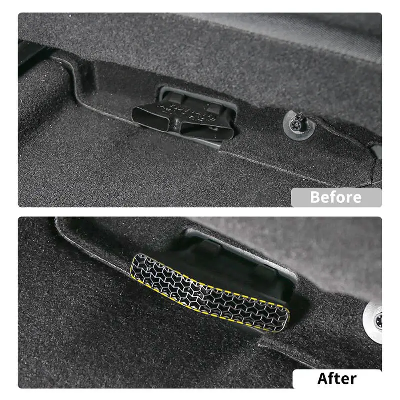 For 2017+ Jeep Compass/2016+ Renegade Seat Under Lower Air Outlet Vent Dust Trim Cover (2 pcs) - Image 2