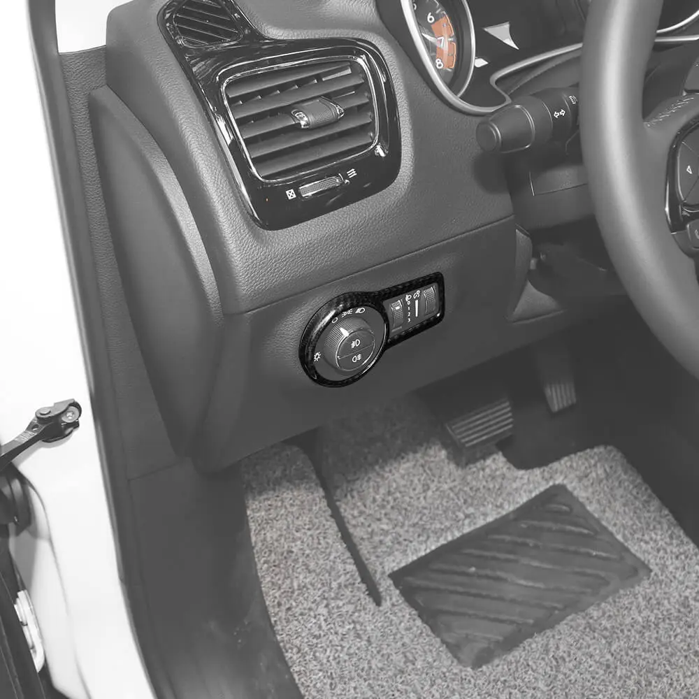 For 2017-2025 Jeep Compass Inner Headlight Lamp Button Switch Cover Trim Bezel - Image 3