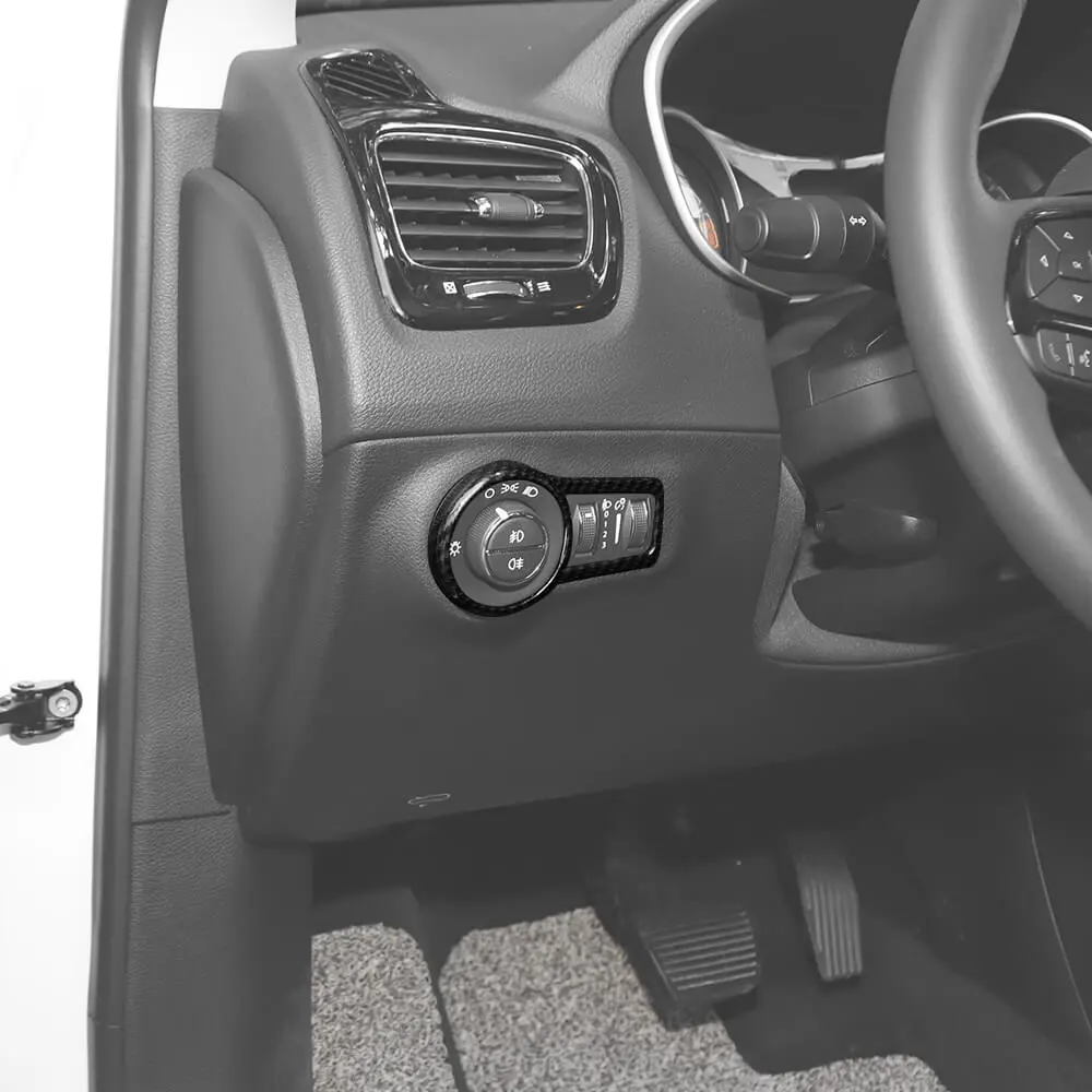 For 2017-2025 Jeep Compass Inner Headlight Lamp Button Switch Cover Trim Bezel - Image 4