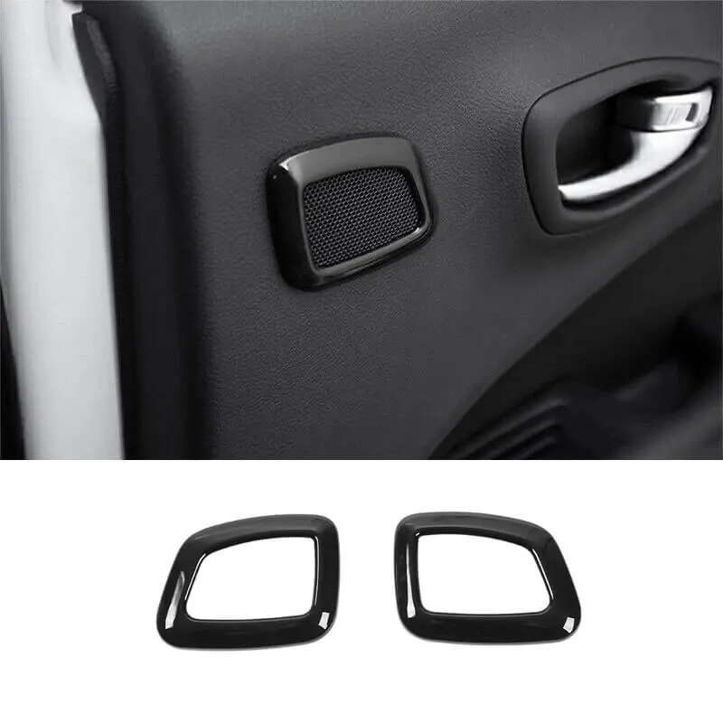 For 2017-2025 Jeep Compass Rear Door Bass Speaker Ring Frame Trim (2 pcs)