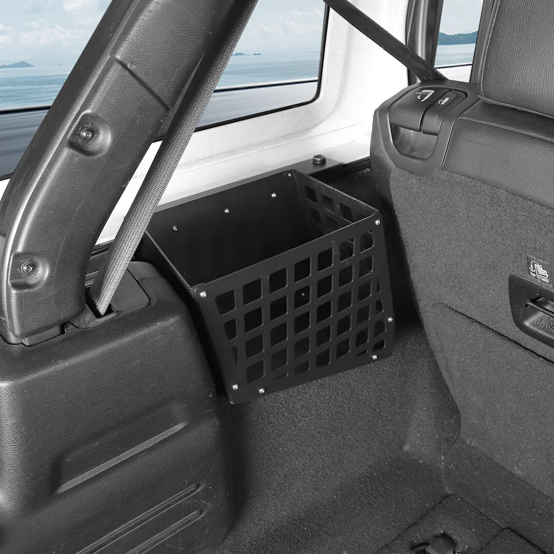 For 2018-2023 Jeep Wrangler JL 4-Door Version Rear Trunk Cargo Side Storage Bracket Organizer Basket - Image 3