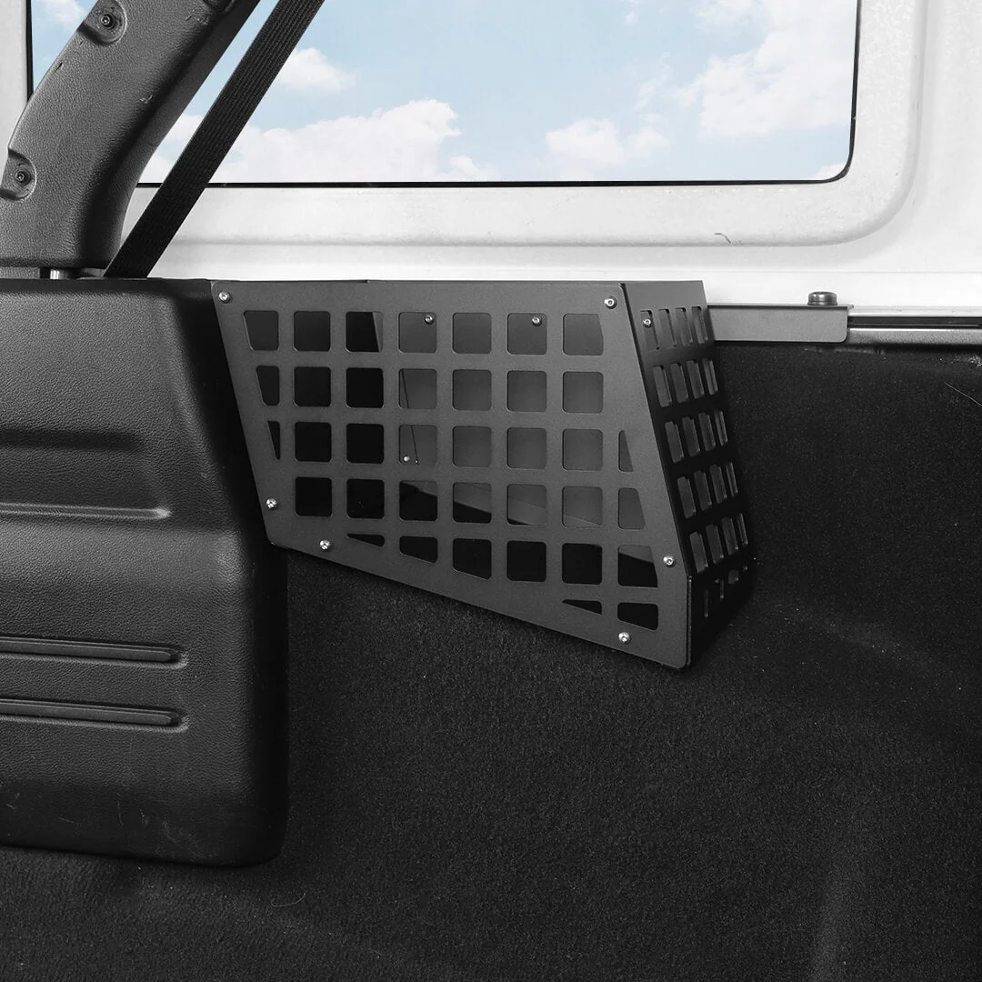 For 2018-2023 Jeep Wrangler JL 4-Door Version Rear Trunk Cargo Side Storage Bracket Organizer Basket - Image 4
