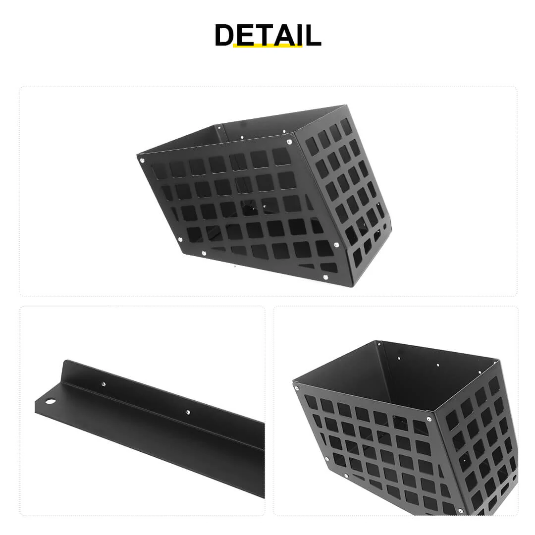 For 2018-2023 Jeep Wrangler JL 4-Door Version Rear Trunk Cargo Side Storage Bracket Organizer Basket - Image 7