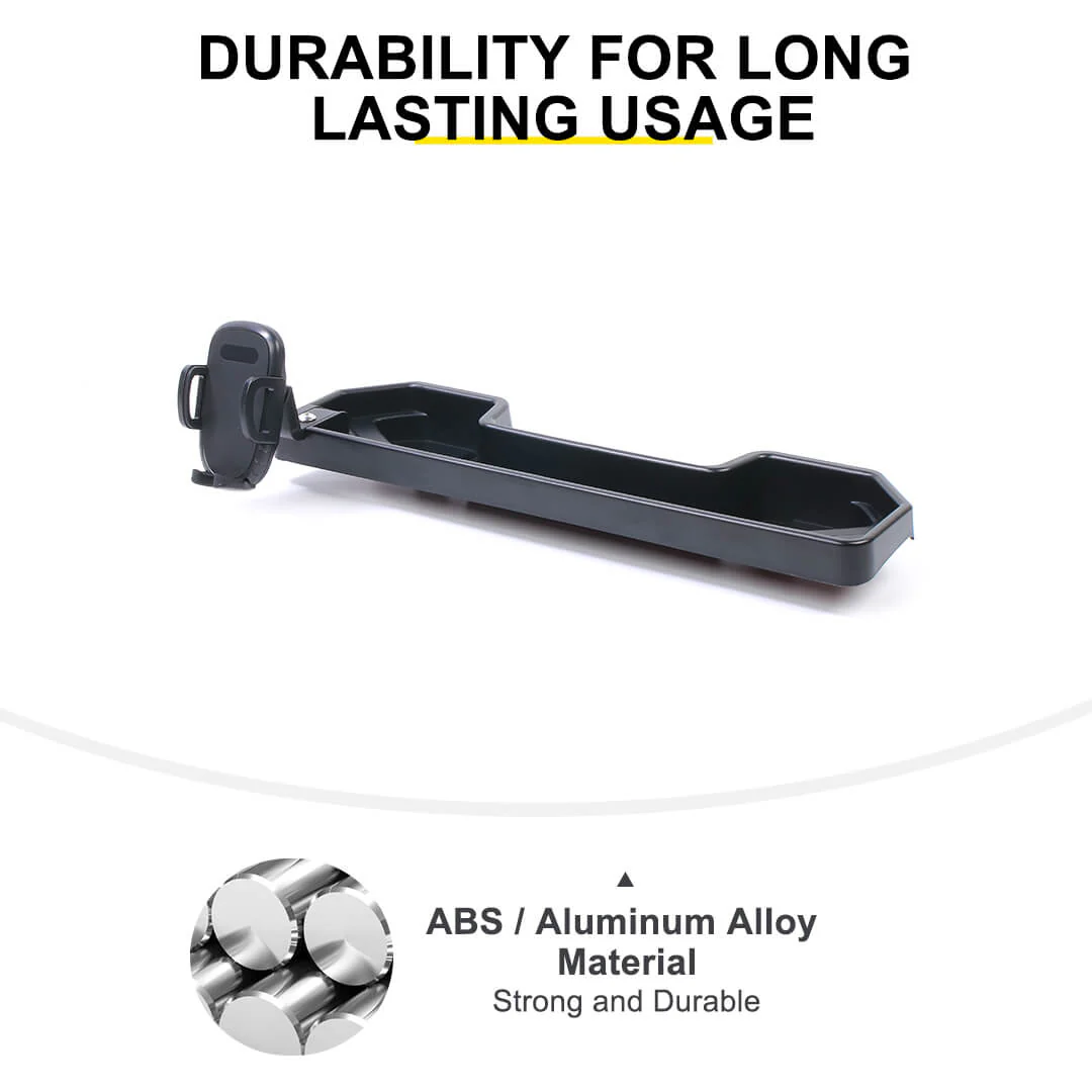 For 2018-2023 Jeep Wrangler JL & Gladiator JT 4Xe Dash Phone Holder Mount Bracket Storage Tray (2 pcs) - Image 8