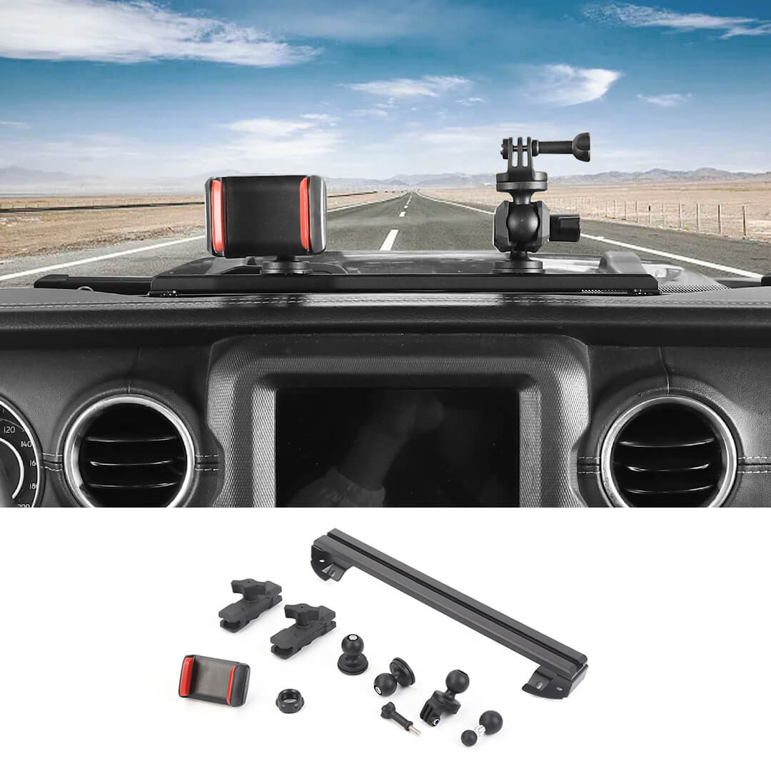 For 2018-2023 Jeep Wrangler JL & Gladiator JT Interior Center Console Mobile Phone Holder GPS Bracket