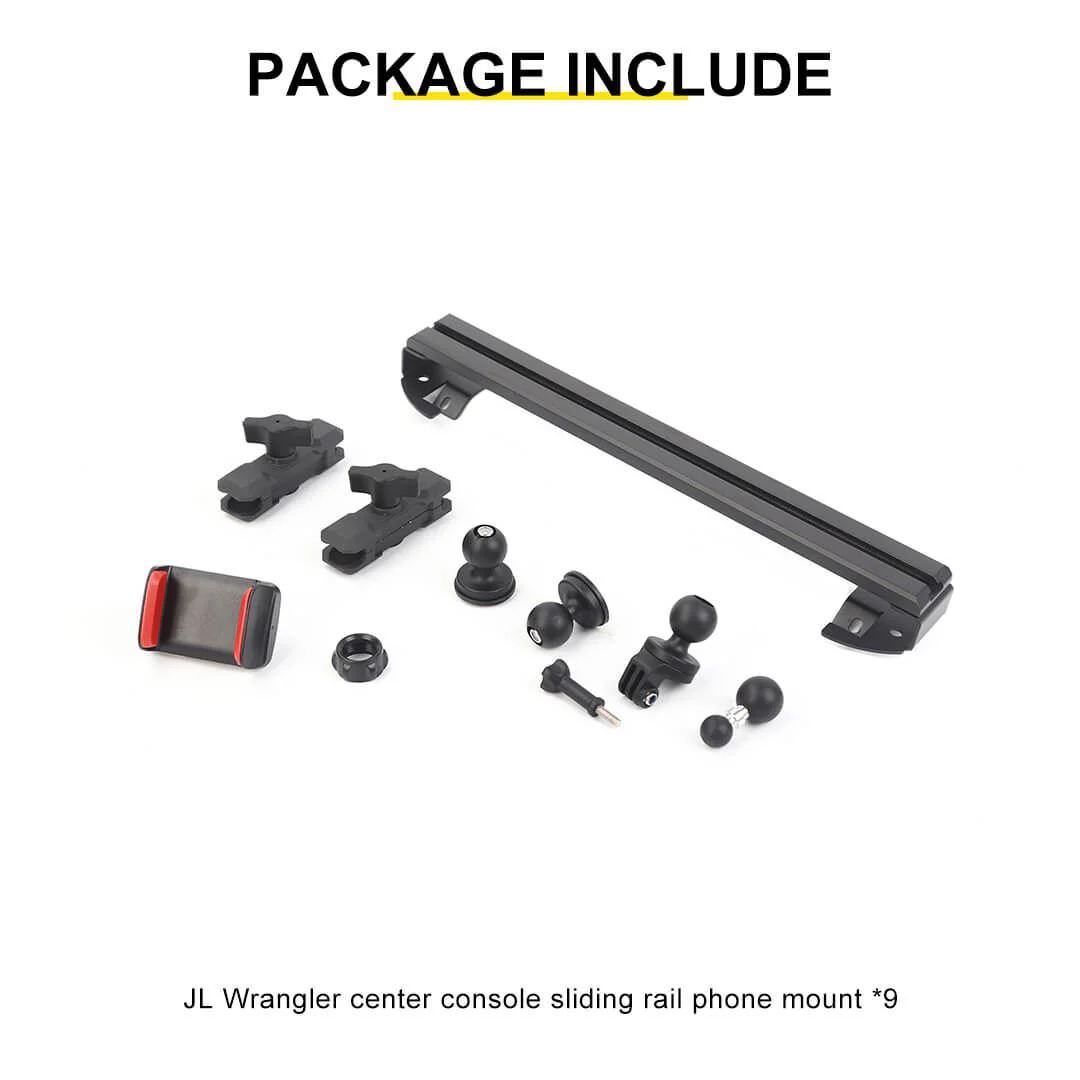For 2018-2023 Jeep Wrangler JL & Gladiator JT Interior Center Console Mobile Phone Holder GPS Bracket - Image 10