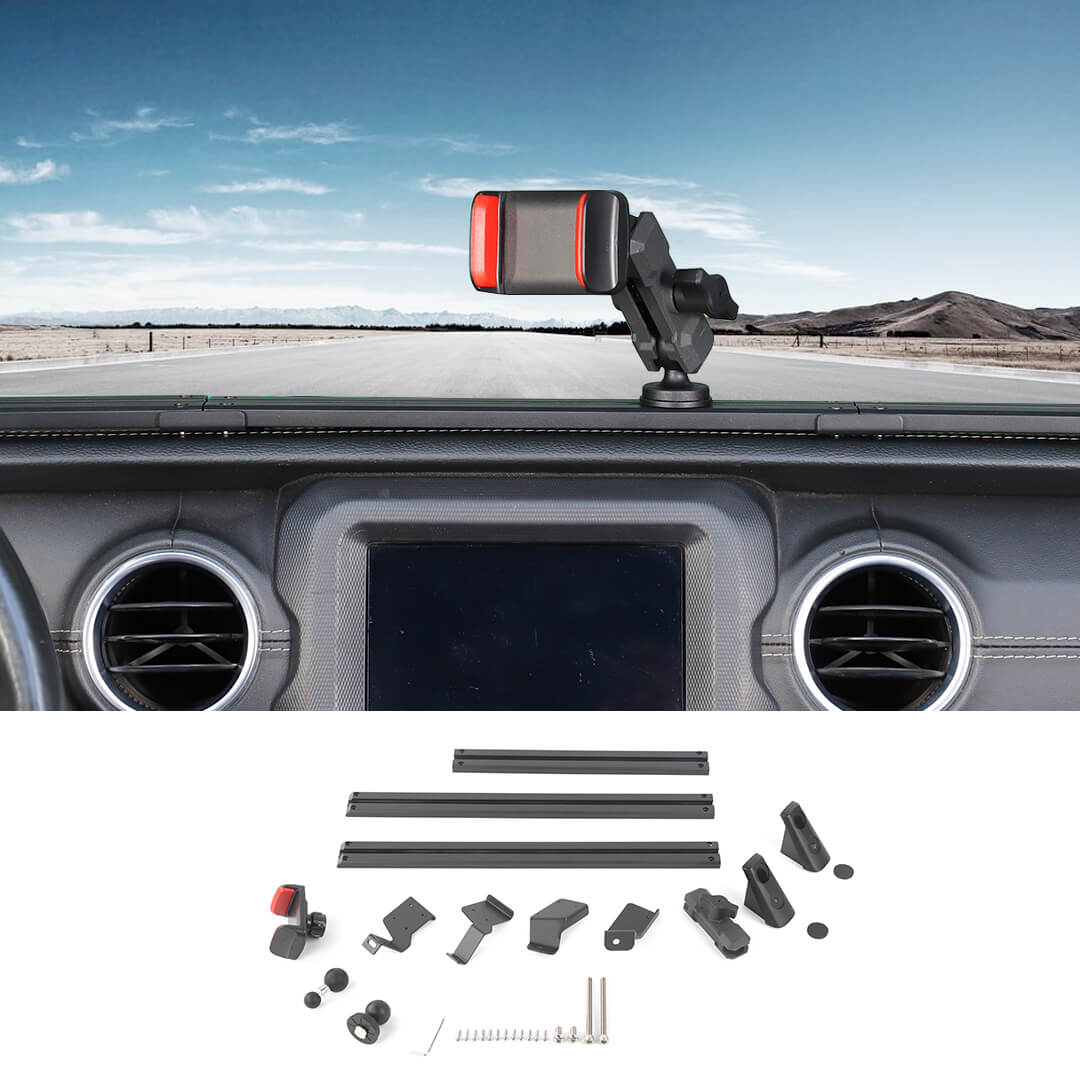 For 2018-2023 Jeep Wrangler JL & Gladiator JT Interior Center Console Mobile Phone Holder GPS Bracket - Image 11