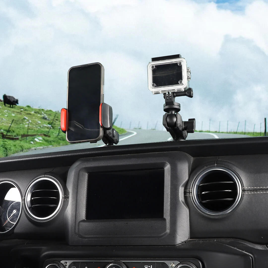 For 2018-2023 Jeep Wrangler JL & Gladiator JT Interior Center Console Mobile Phone Holder GPS Bracket - Image 4