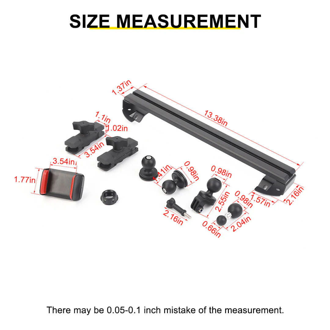 For 2018-2023 Jeep Wrangler JL & Gladiator JT Interior Center Console Mobile Phone Holder GPS Bracket - Image 8