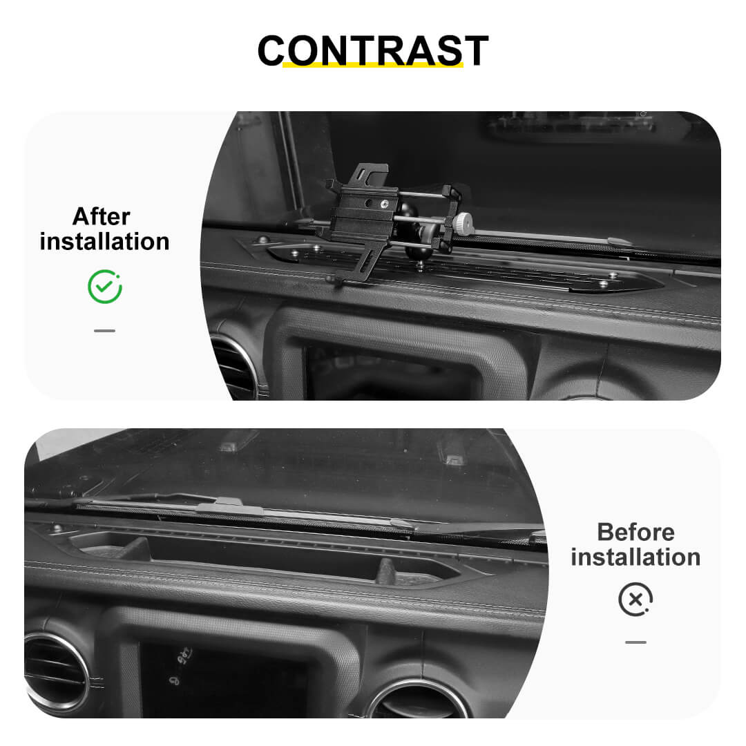 For 2018-2023 Jeep Wrangler JL/Gladiator JT Interior Center Console Mulfuntion Expand Phone Holder Bracket - Image 2