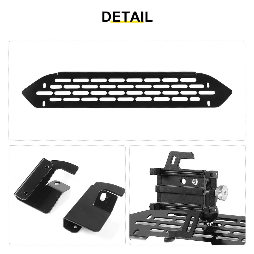 For 2018-2023 Jeep Wrangler JL/Gladiator JT Interior Center Console Mulfuntion Expand Phone Holder Bracket - Image 7
