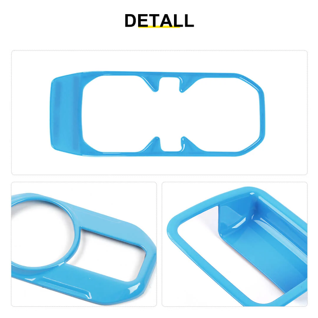 For 2018-2023 Jeep Wrangler JL & Gladiator JT Interior Center Console Trim Cover Kit (24 pcs) - Image 11