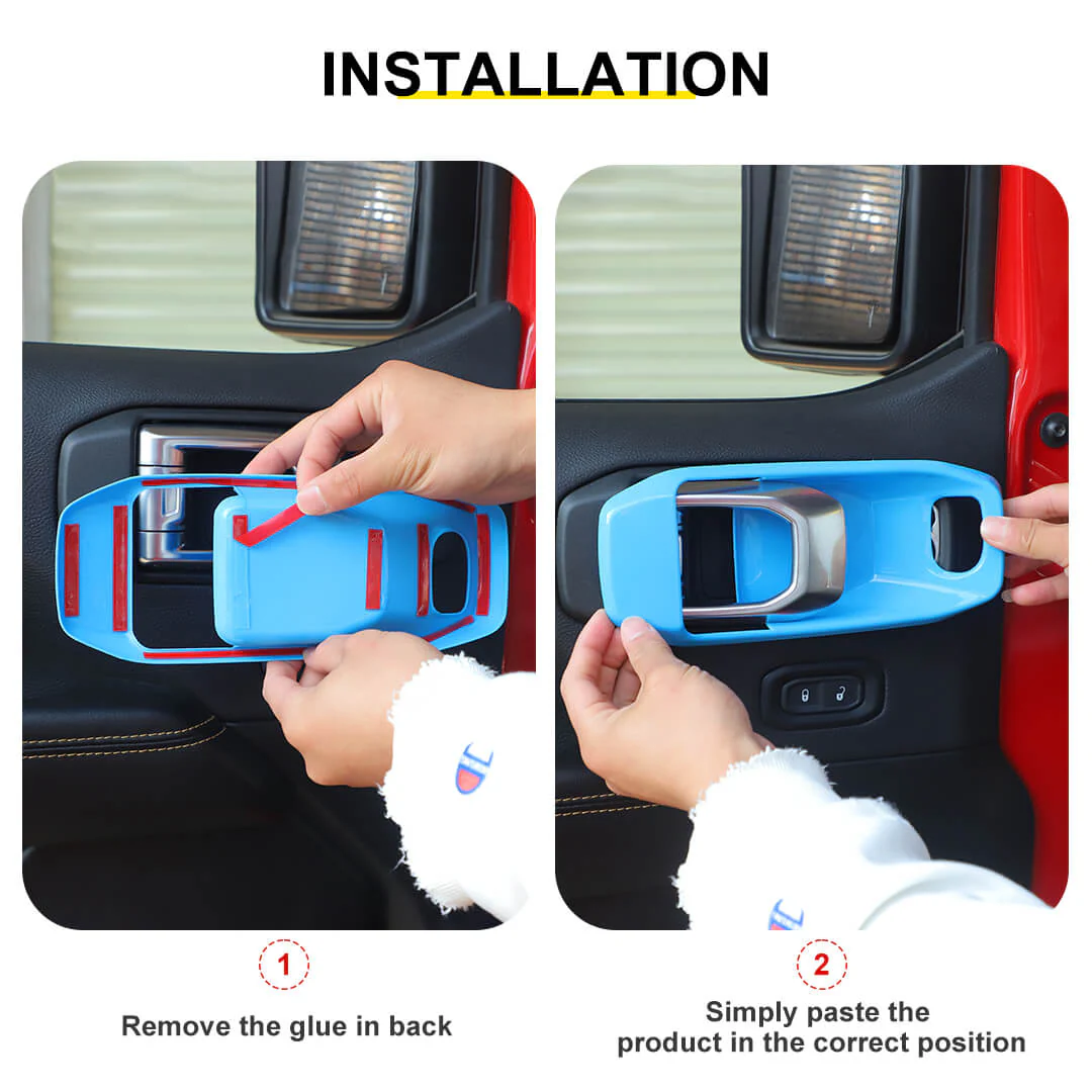 For 2018-2023 Jeep Wrangler JL & Gladiator JT Interior Center Console Trim Cover Kit (24 pcs) - Image 9