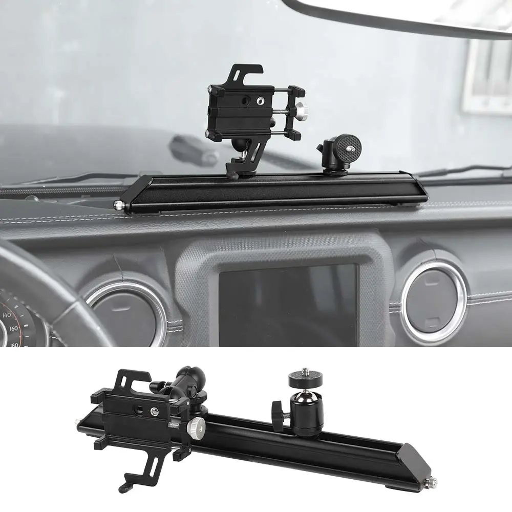 For 2018-2023 Jeep Wrangler JL & Gladiator JT Metal Dash Extended Camera/Mobile Phone Holder