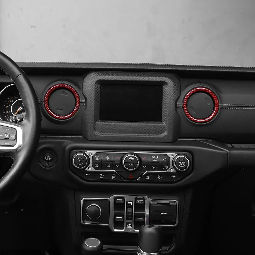 For 2018-2023 Jeep Wrangler JL & Gladiator JT 21-Piece Interior Dash & Center Console Accent Cover Trim Kit - Image 5