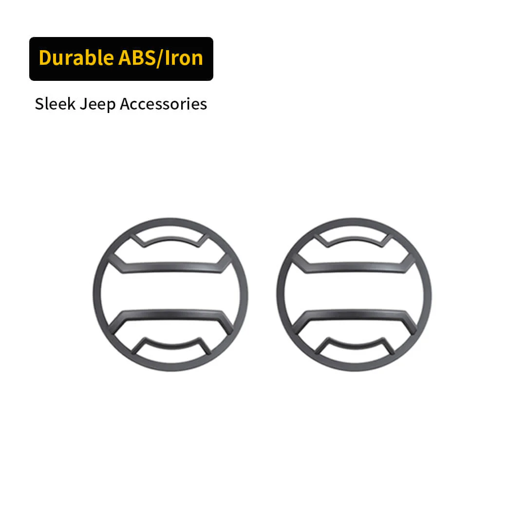 For 2018+ Jeep Gladiator JT Car Rear Halogen Lamp Taillight & Front Headlight Decor Cover Trim Kit (6 pcs) - Image 10