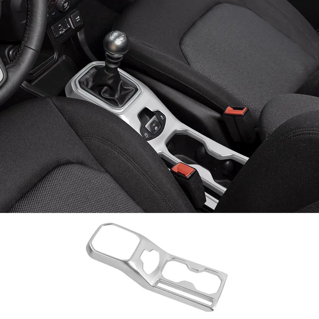 For 2018+ Jeep Renegade Gear Shift Frame Decor Pannel Cover Trim - Image 10