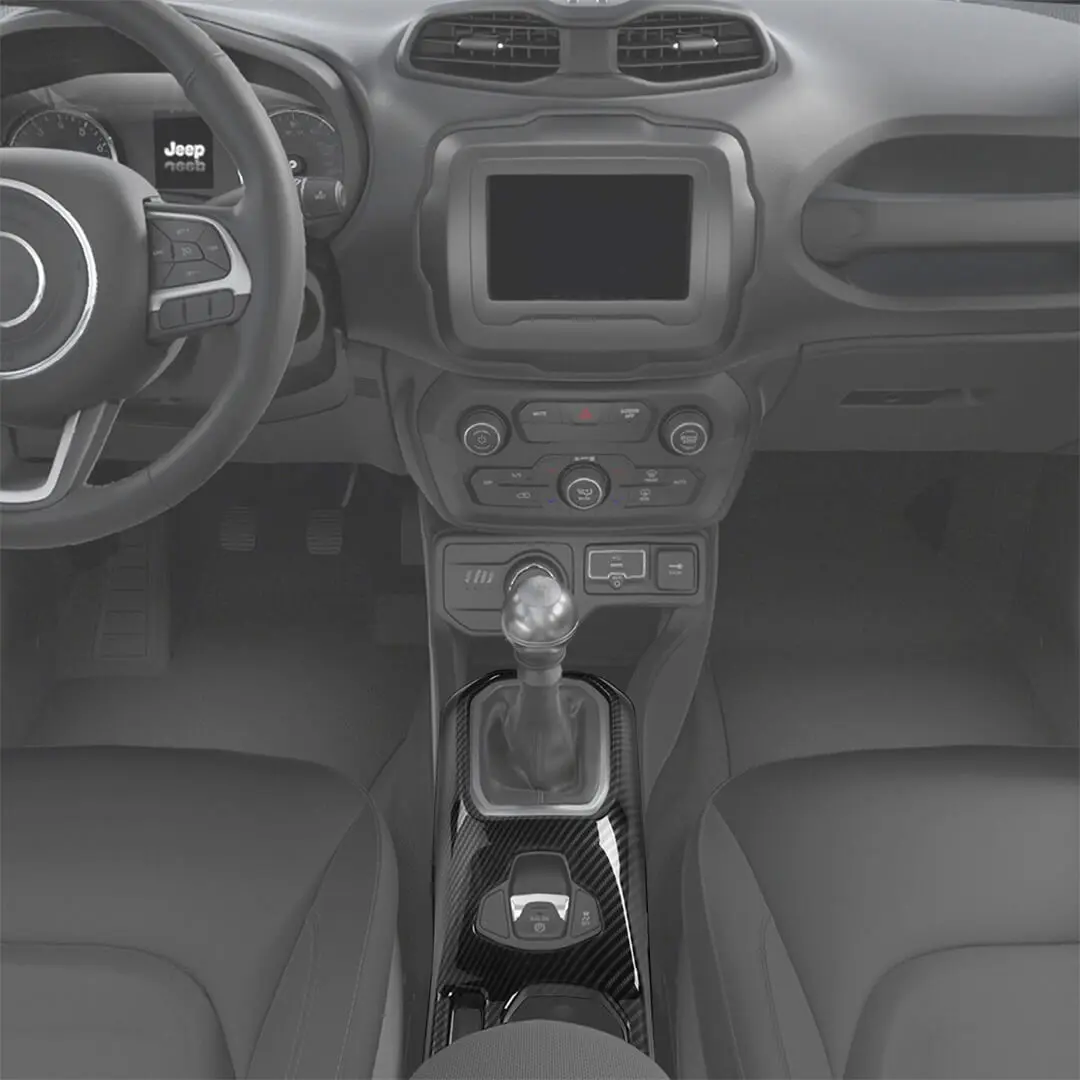 For 2018+ Jeep Renegade Gear Shift Frame Decor Pannel Cover Trim - Image 3