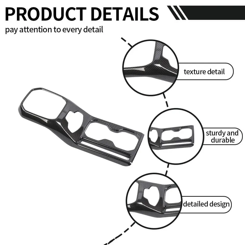 For 2018+ Jeep Renegade Gear Shift Frame Decor Pannel Cover Trim - Image 5